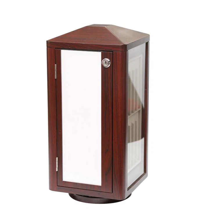 Red Veneer Rotating Watch Straps Display