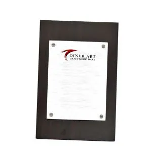 Brunt träpapper Beskrivning Platta