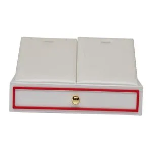 Vit Pandant och Halsband Stativ