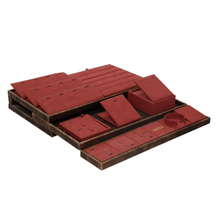 Vinflock Steg Smycken Display Kits